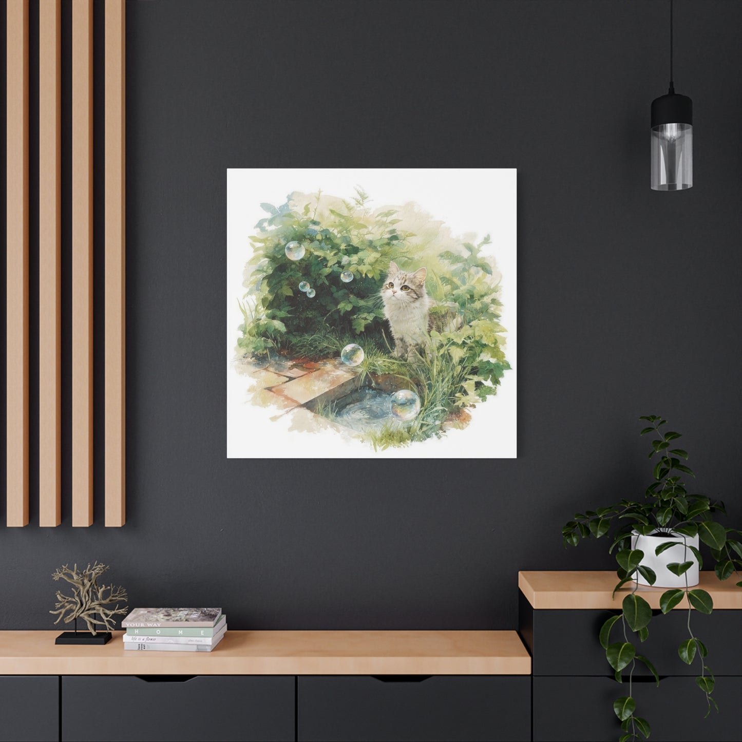 Canvas Print, Cat Lover Wall Art Decor