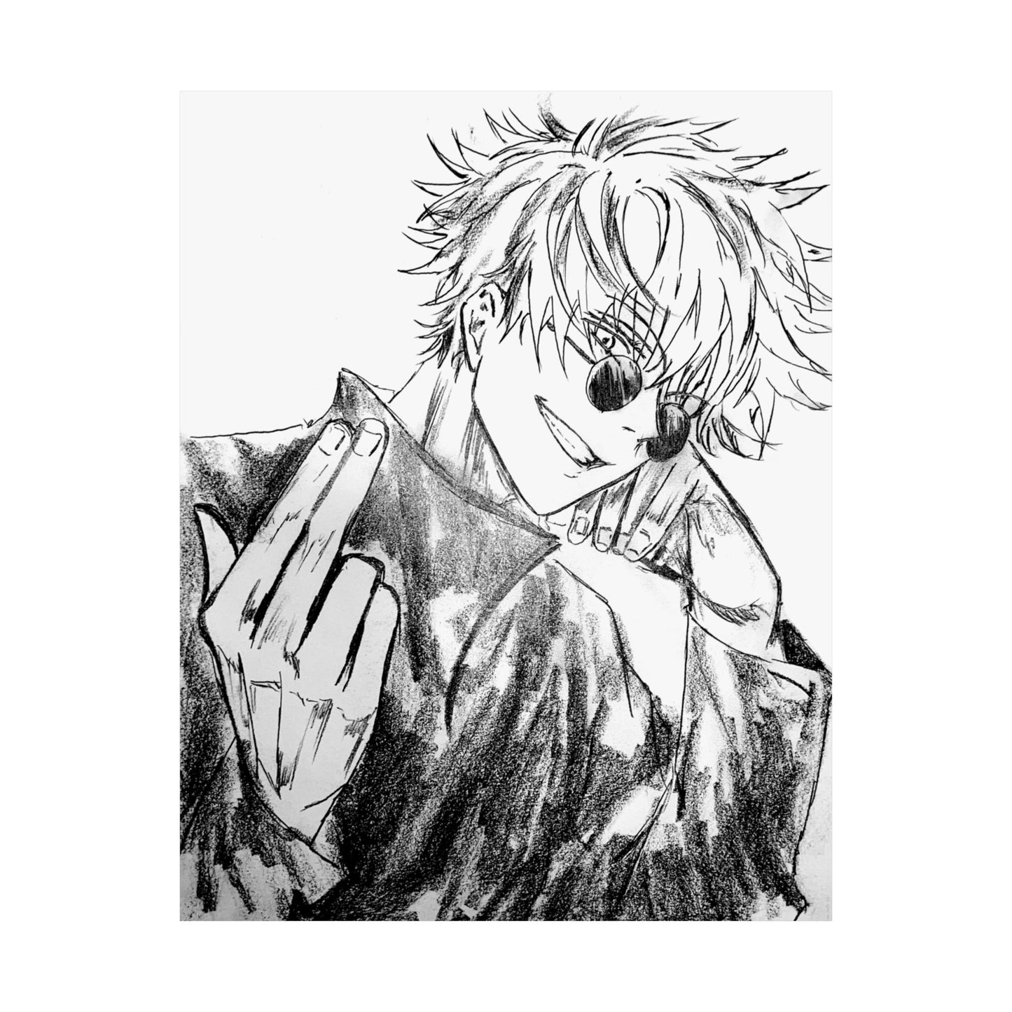 Gojo Jujutsu Kaisen Matte Vertical Poster