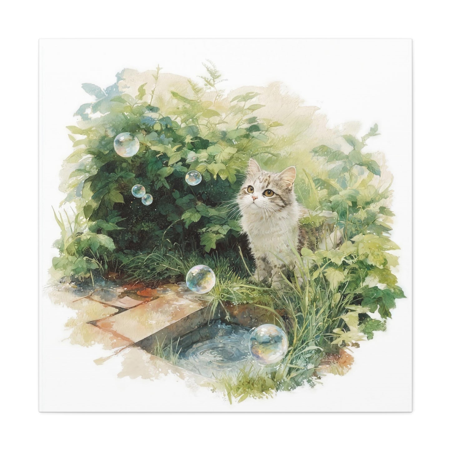 Canvas Print, Cat Lover Wall Art Decor