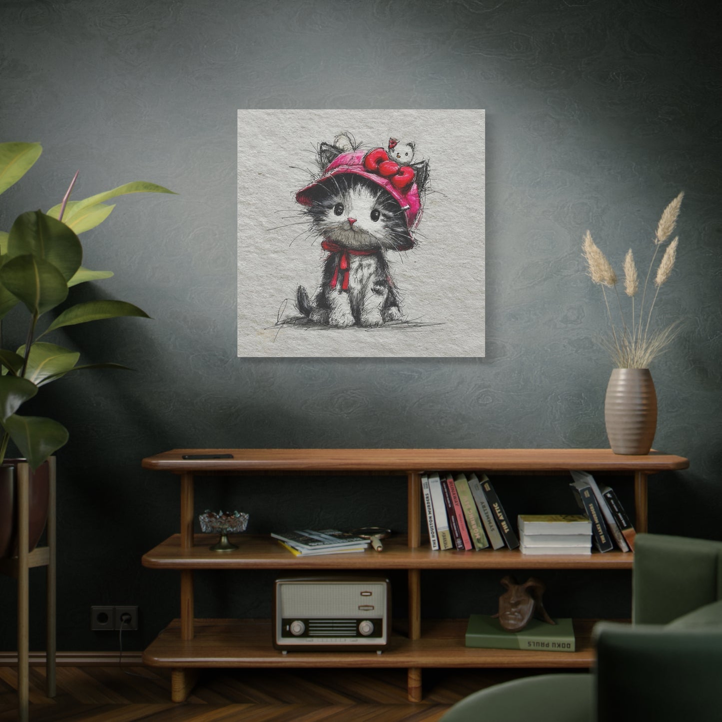 Adorable Cat Canvas Wall Art