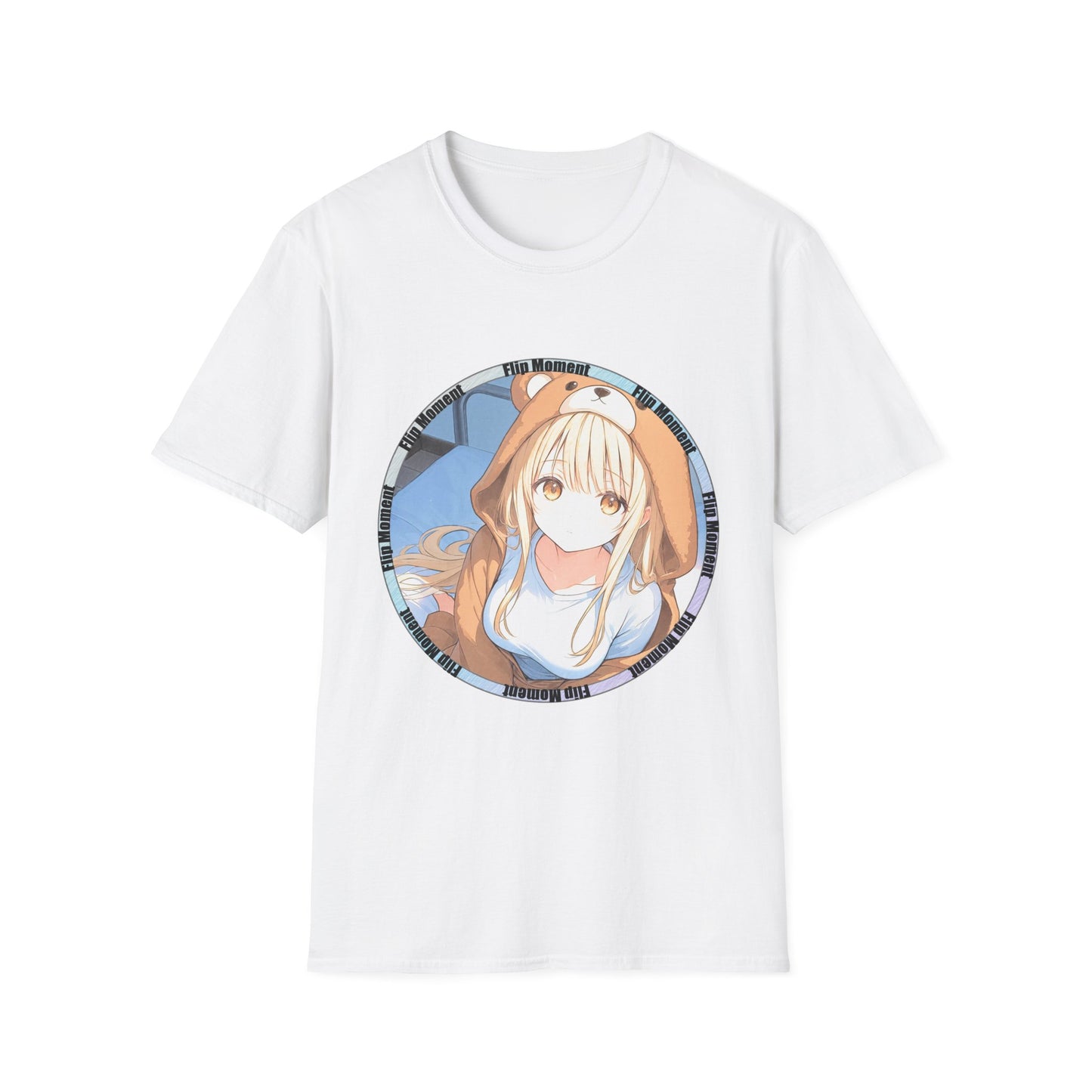 Kawaii Anime Mahiru Unisex Softstyle T-Shirt, Cute Japanese Cartoon Character Tee, Manga Art Shirt, Casual Anime Lover Top, Graphic Tee for