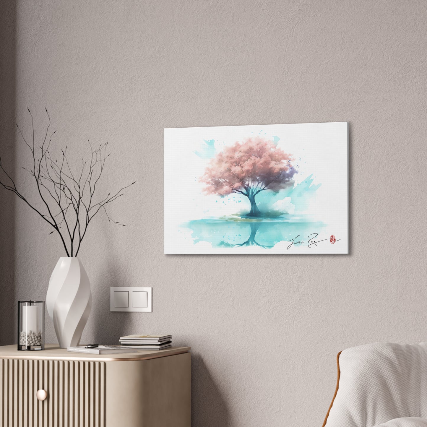 Sakura's Memory Canvas Printed