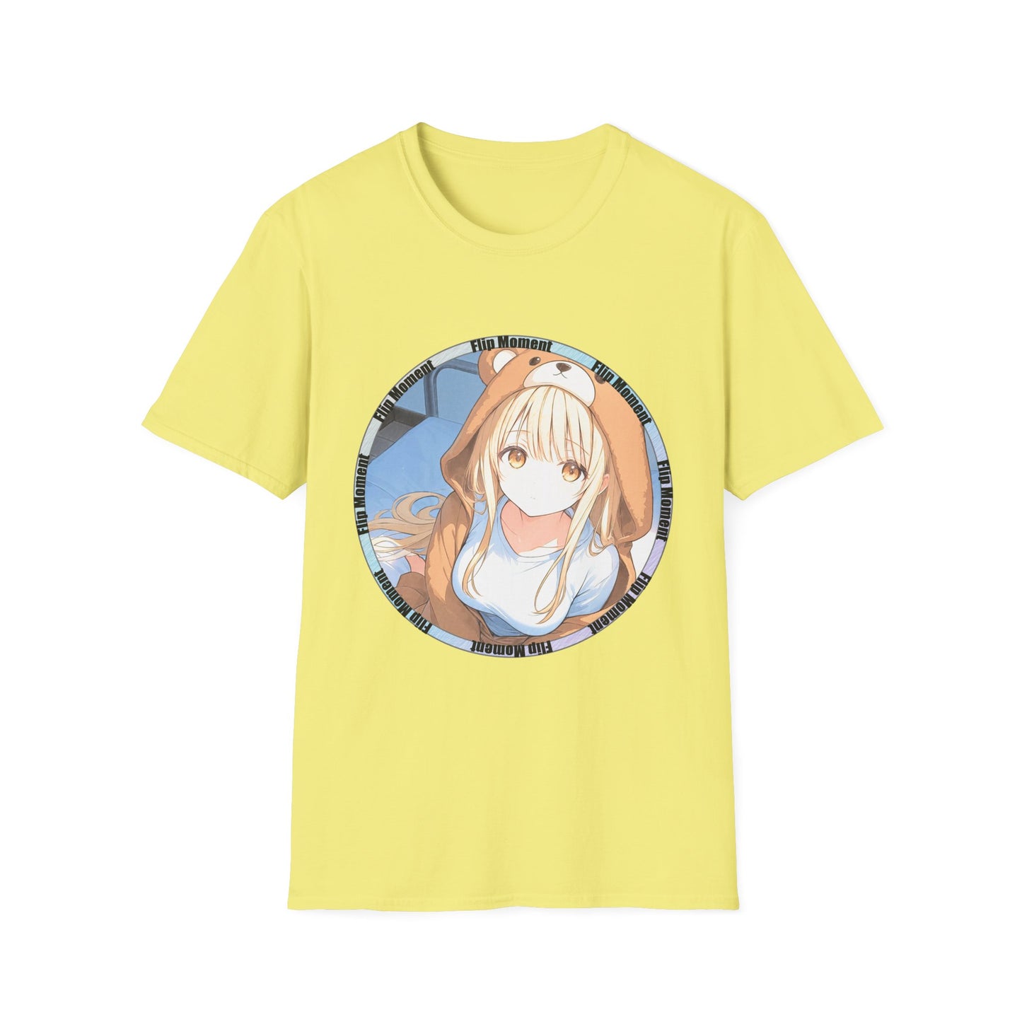 Kawaii Anime Mahiru Unisex Softstyle T-Shirt, Cute Japanese Cartoon Character Tee, Manga Art Shirt, Casual Anime Lover Top, Graphic Tee for