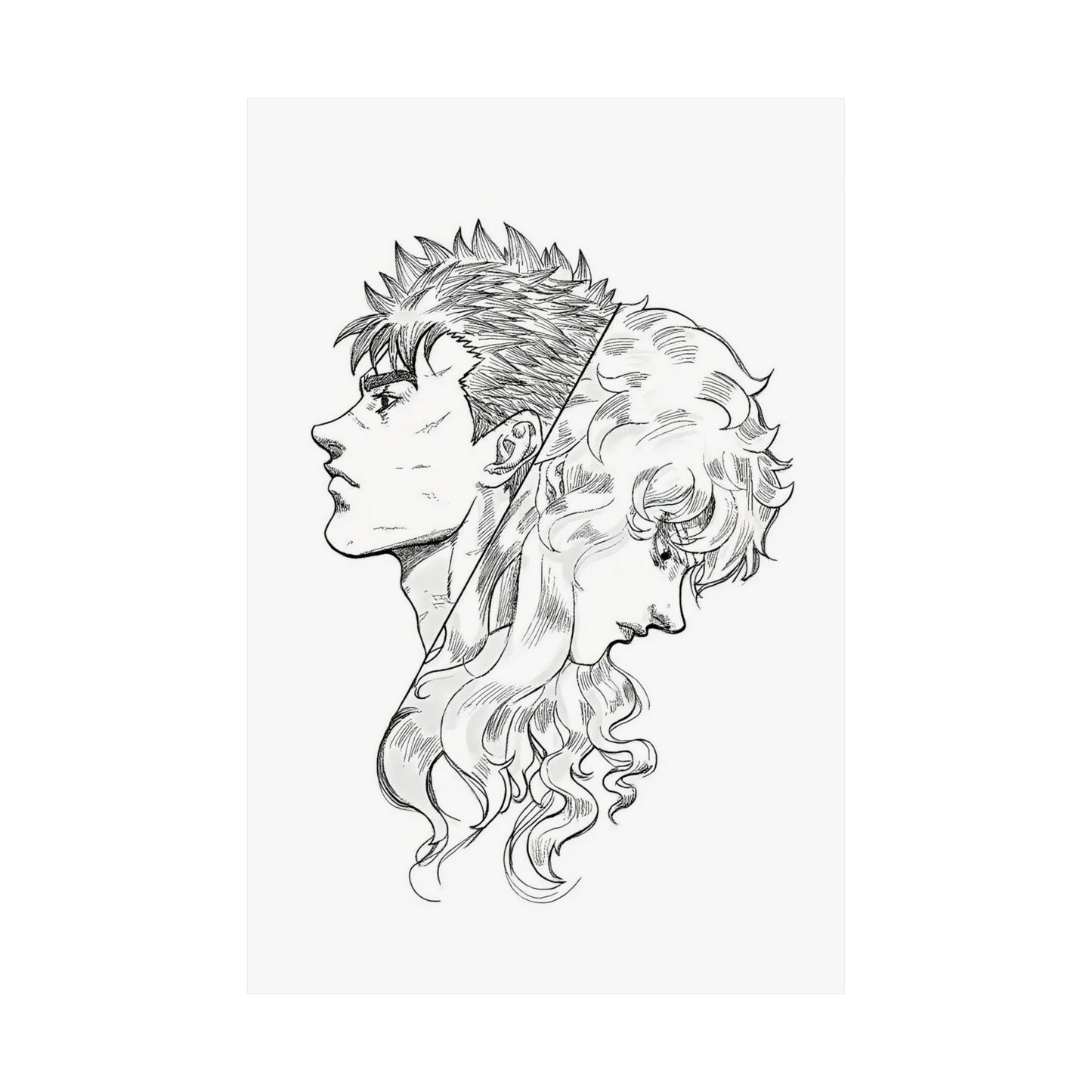 Guts and Griffith Minimalist Art Print