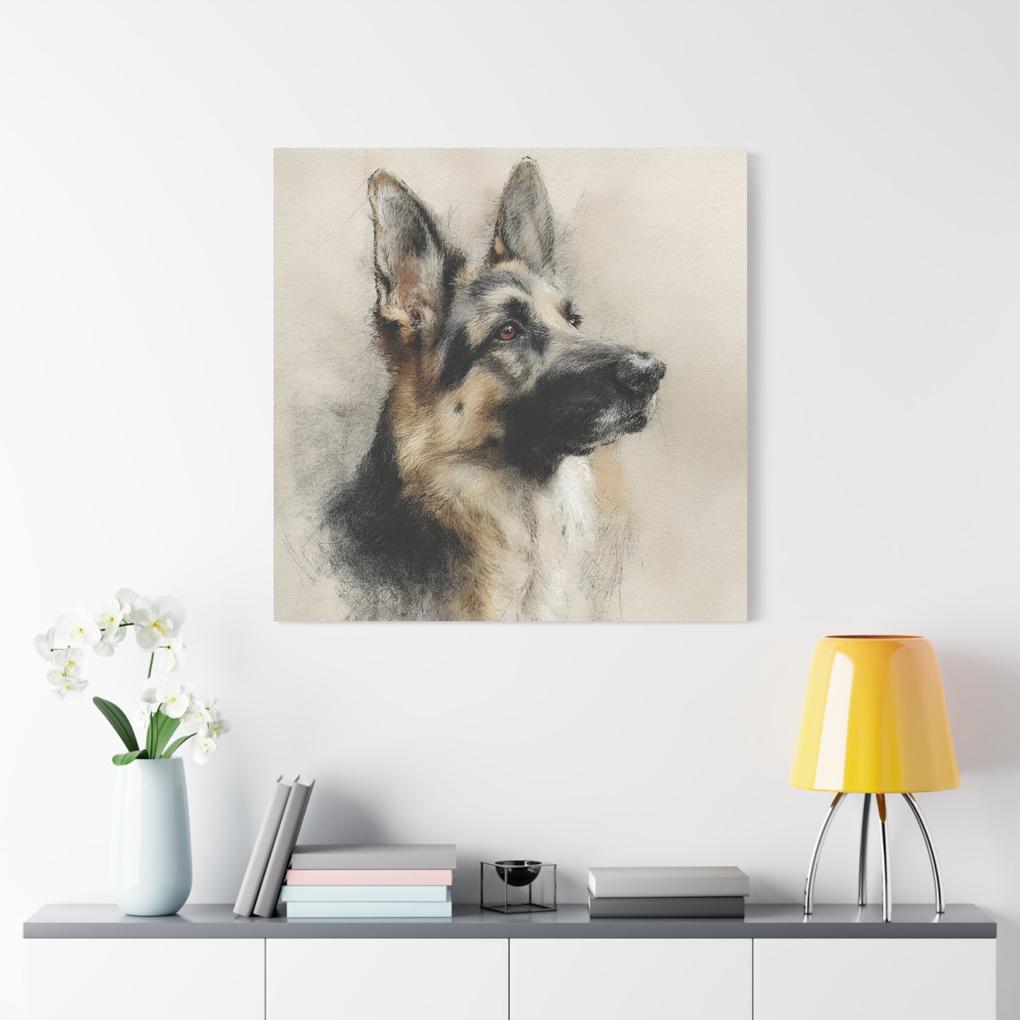 German Shepherd Canvas Wall Art