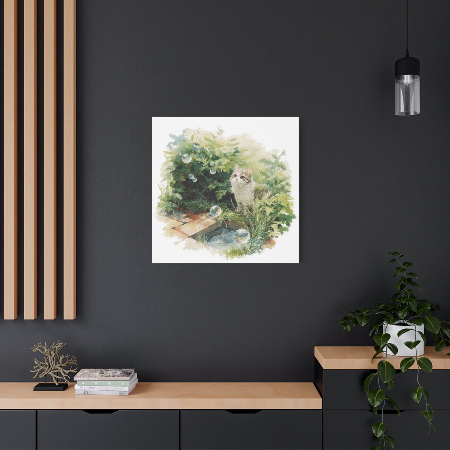 Canvas Print, Cat Lover Wall Art Decor