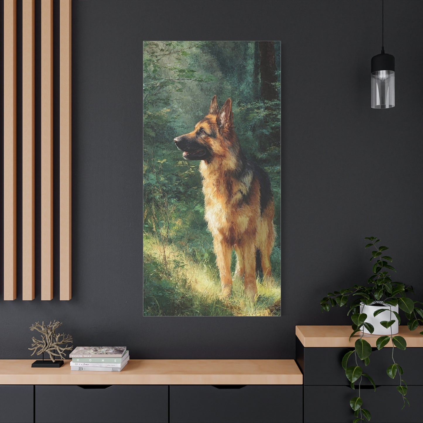 German Shepherd Canvas Wall Art