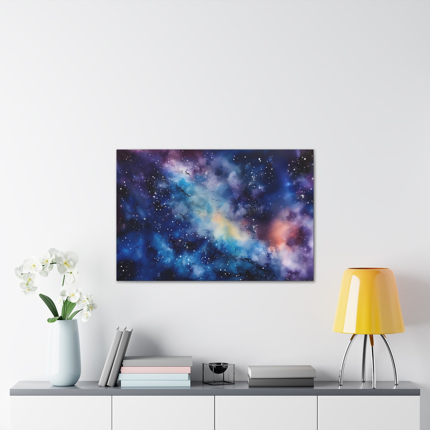 Galaxy Star Ocean Canvas Printed