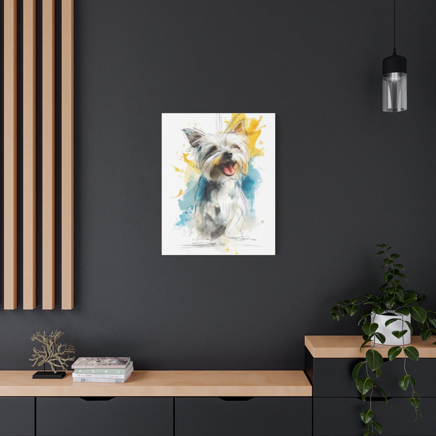 Canvas Print, Yorkshire Terrier Home Decor Art