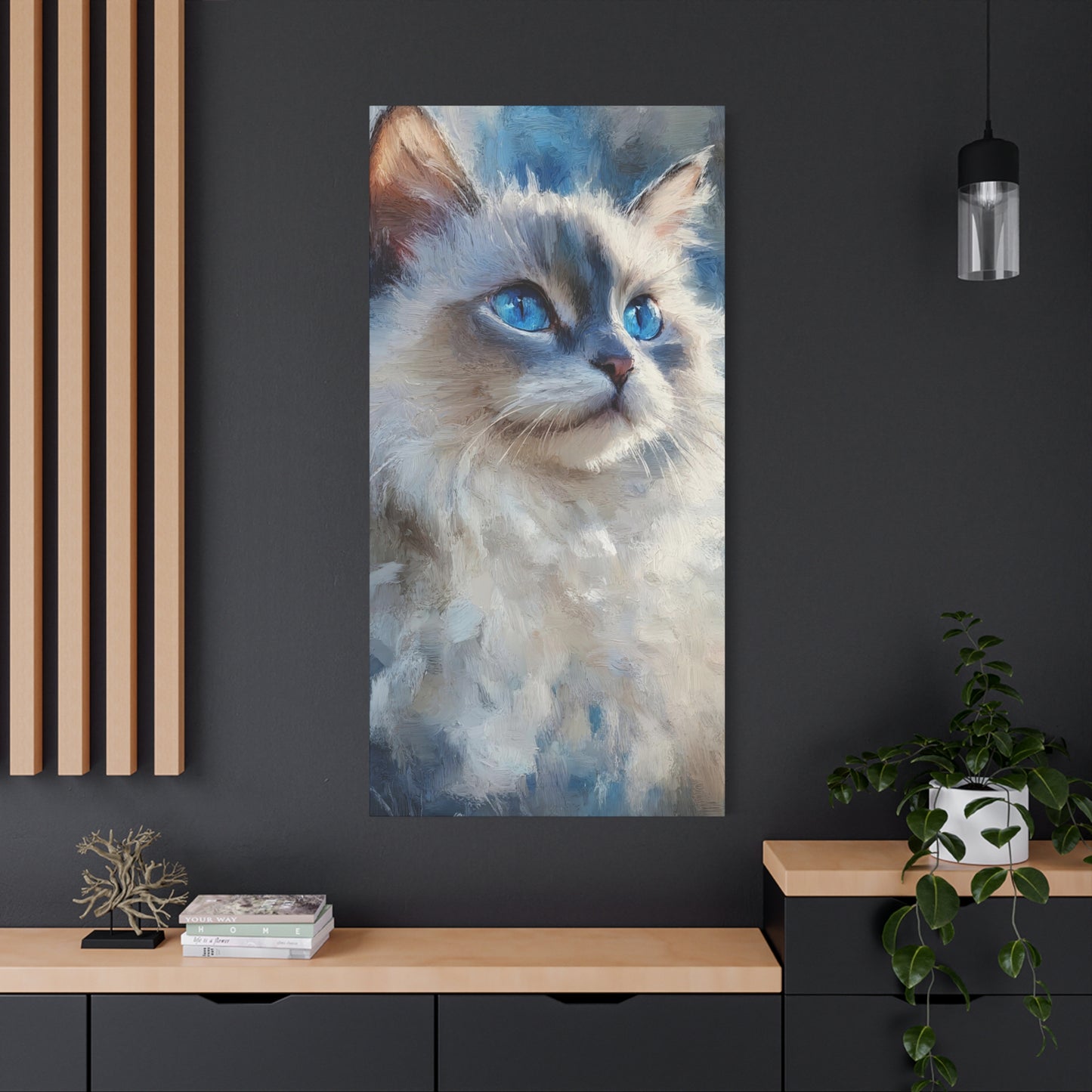 Canvas Print - Oil Printing Cat Printed