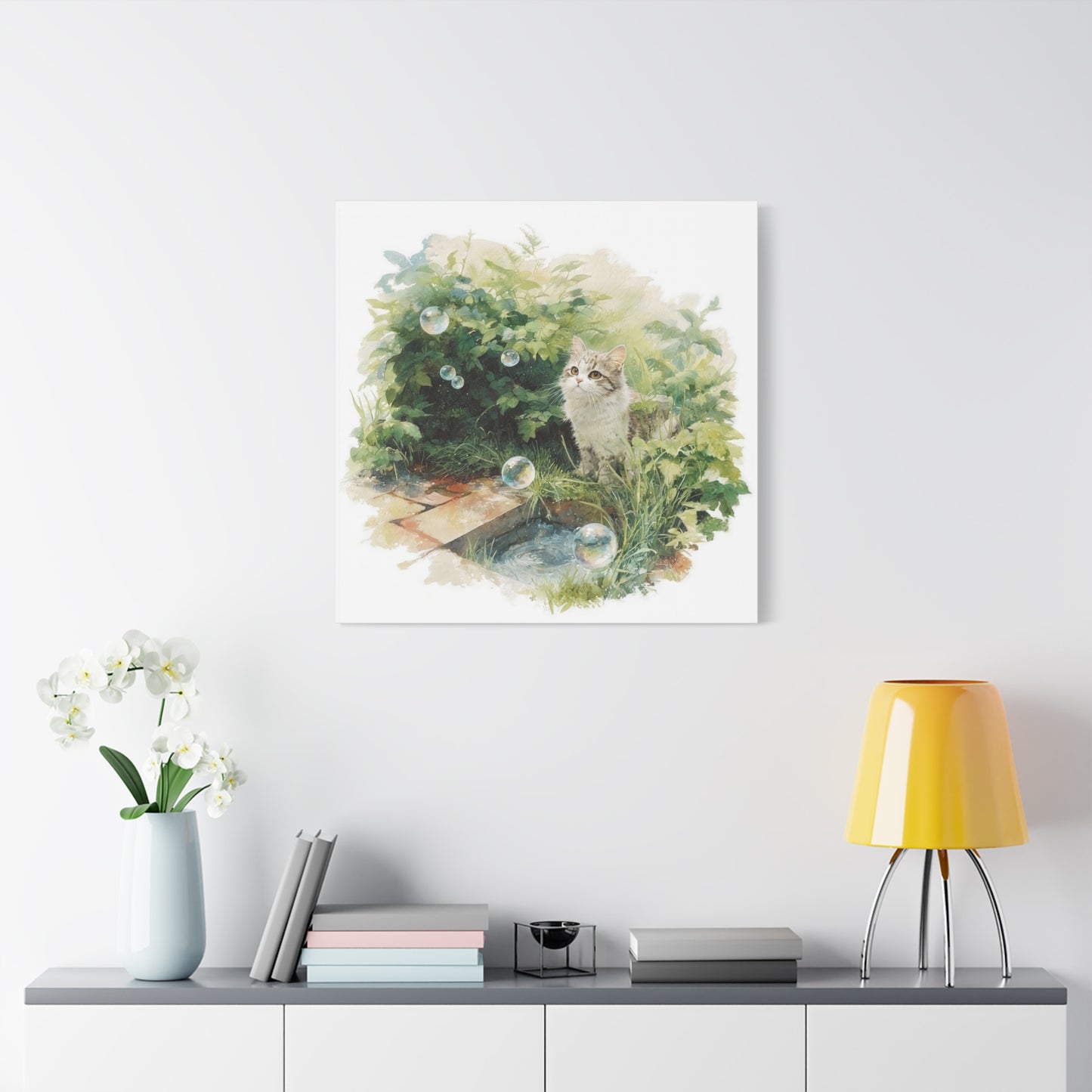 Canvas Print, Cat Lover Wall Art Decor