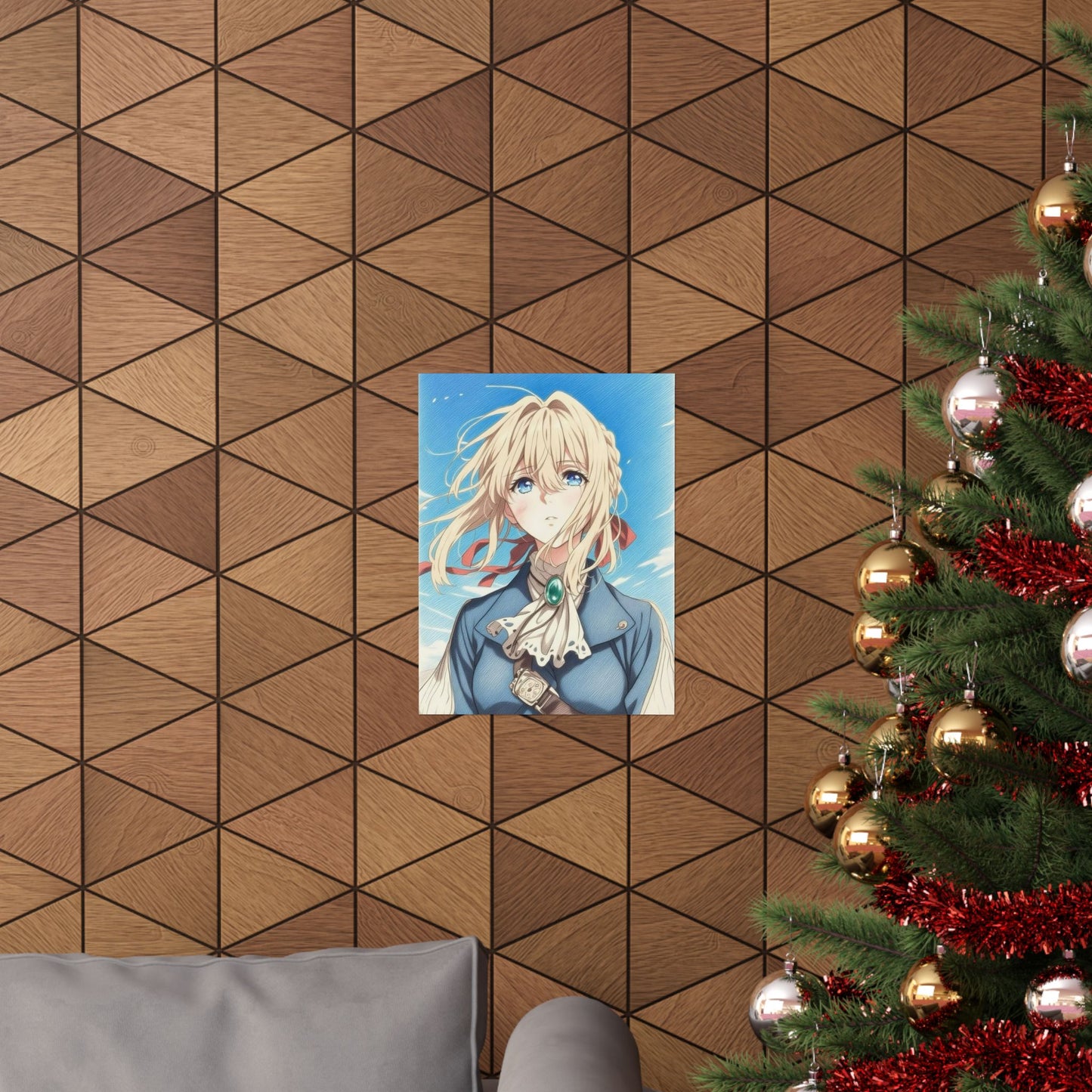 violet evergarden Color Pencils sketch Printed