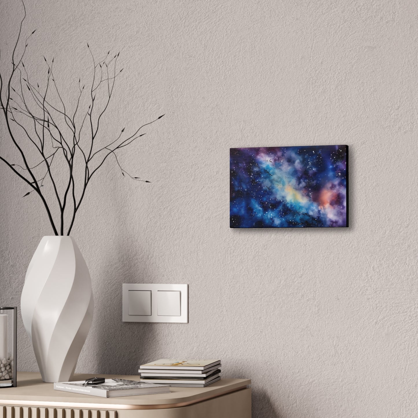 Galaxy Star Ocean Canvas Printed