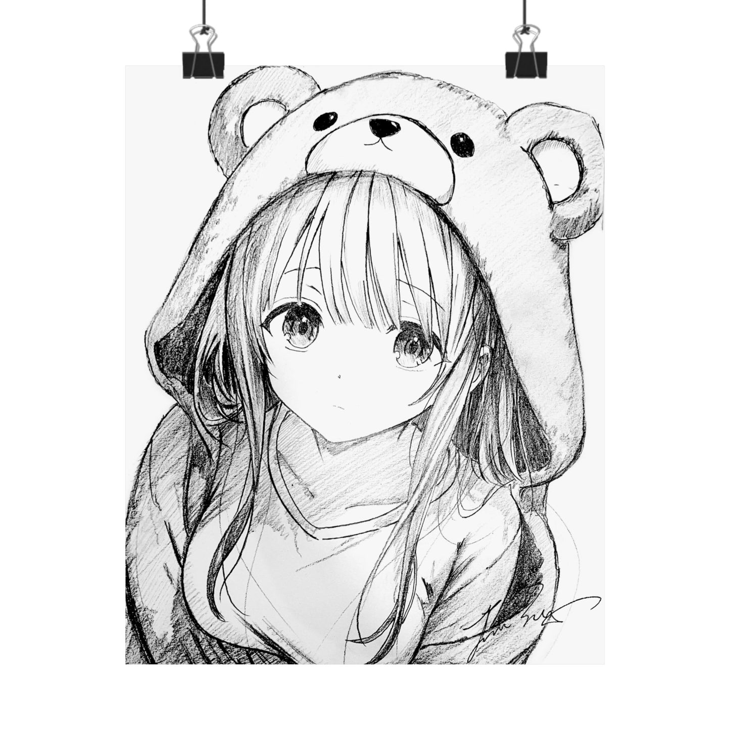 Vertical Posters - Mahiru Sketch Matte Design