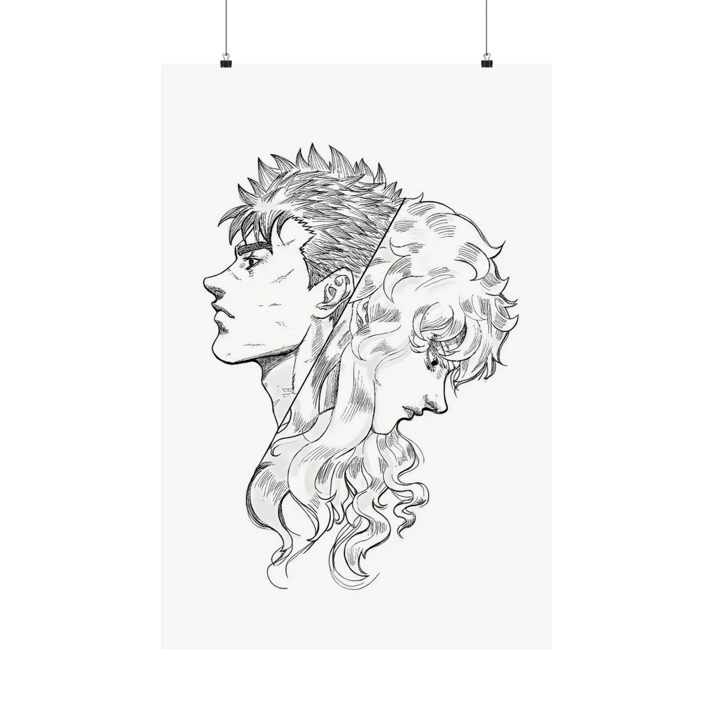 Guts and Griffith Minimalist Art Print