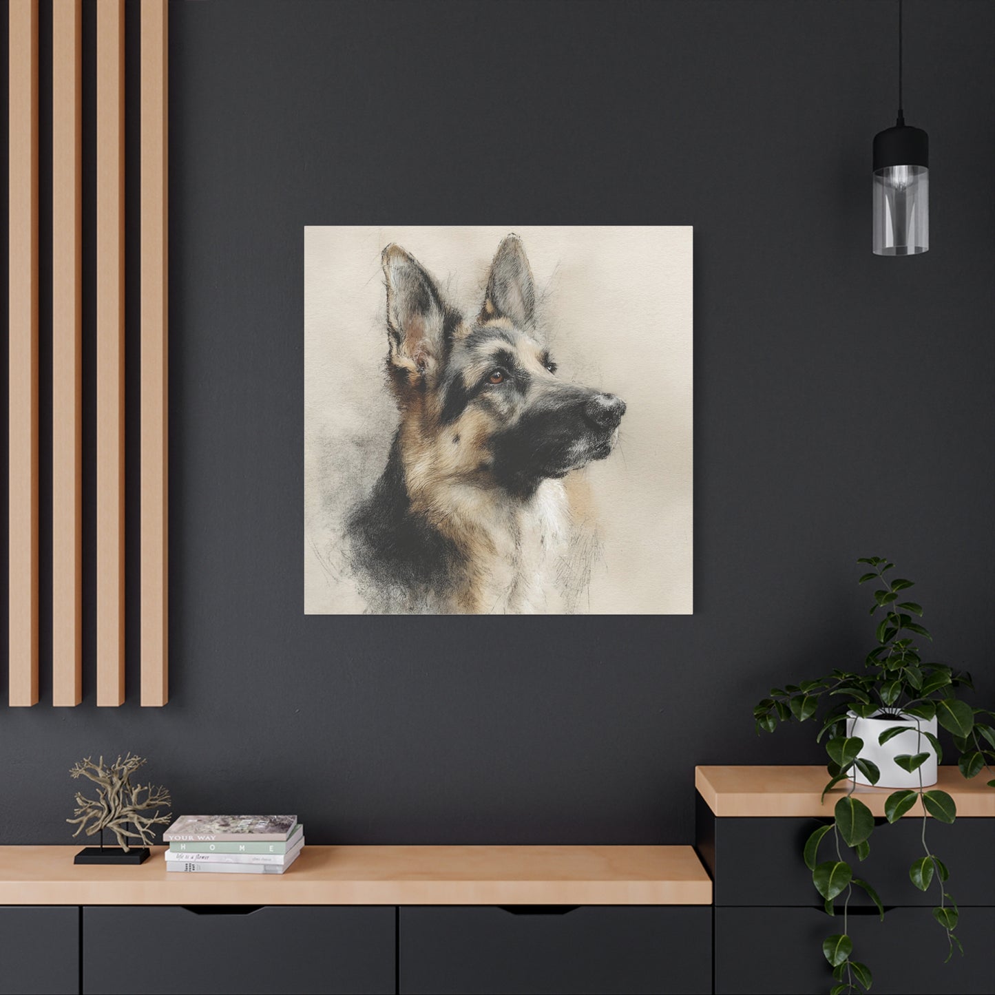 German Shepherd Canvas Wall Art