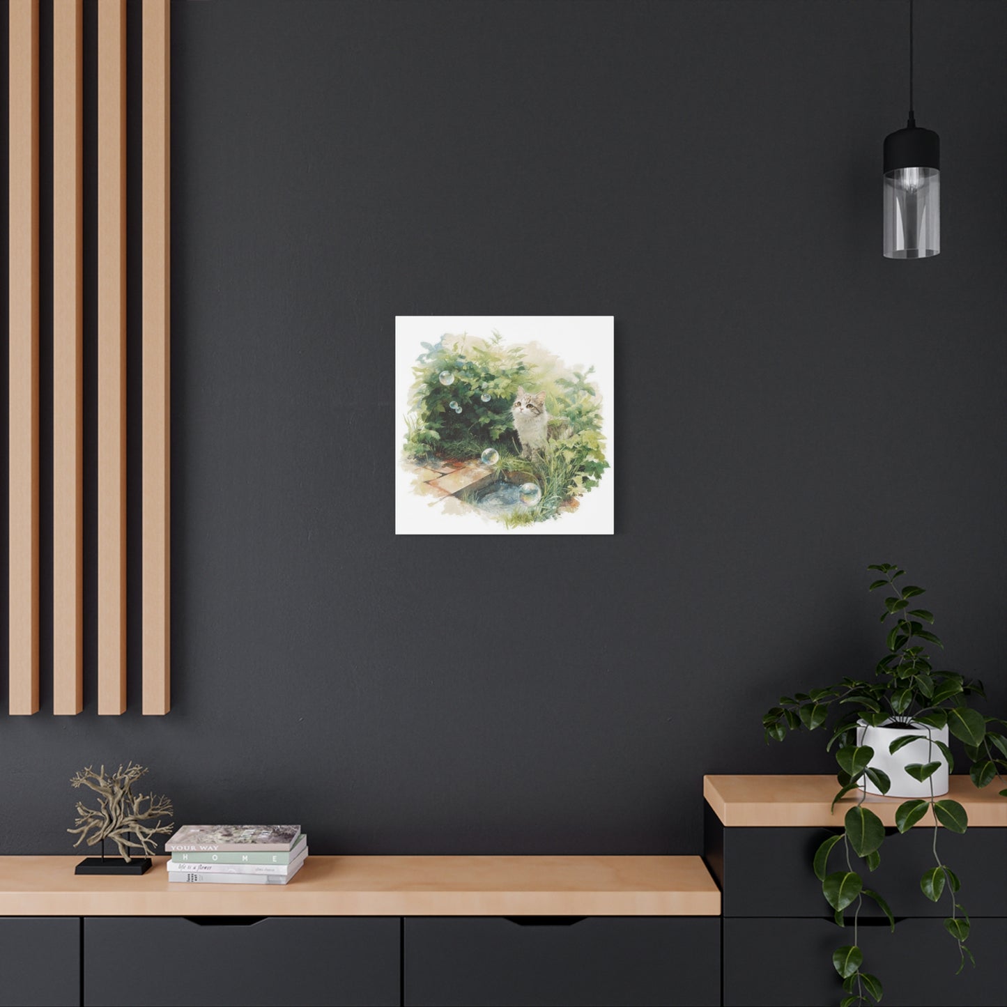 Canvas Print, Cat Lover Wall Art Decor