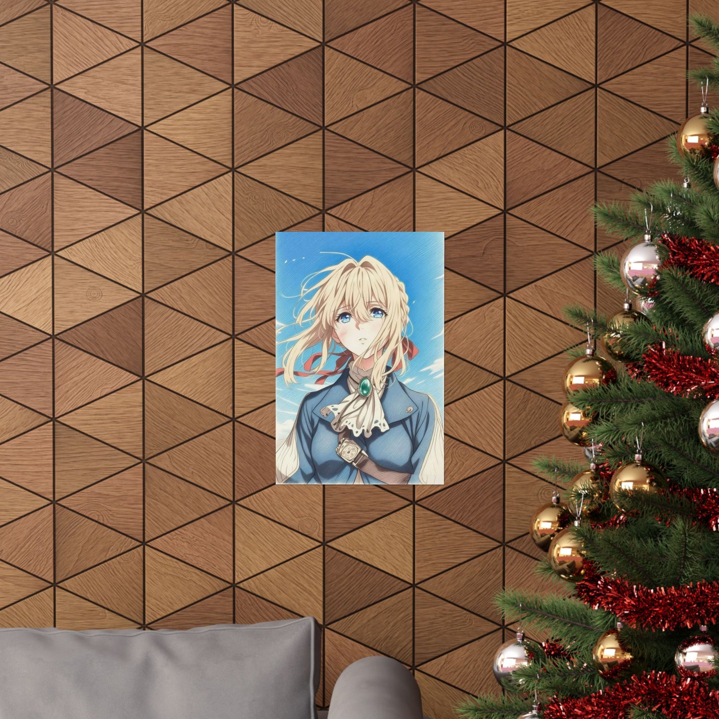 violet evergarden Color Pencils sketch Printed