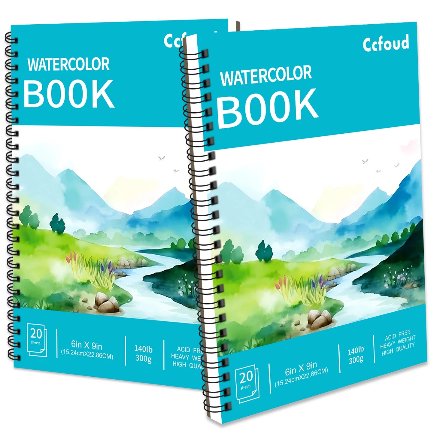 2 pcs/30 Sheet Thickened Spiral Sketchbook - Premium Quality Paper for Vibrant Colors & Smooth Drawing - For Art Students