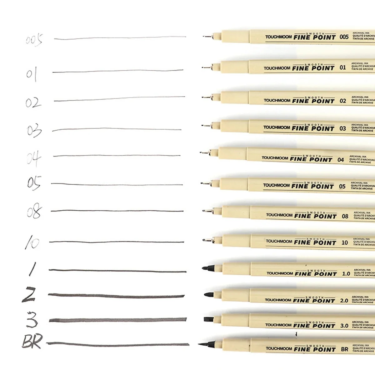 6-12Pcs/Set Hook Needle Pen Hand-painted Fineliner