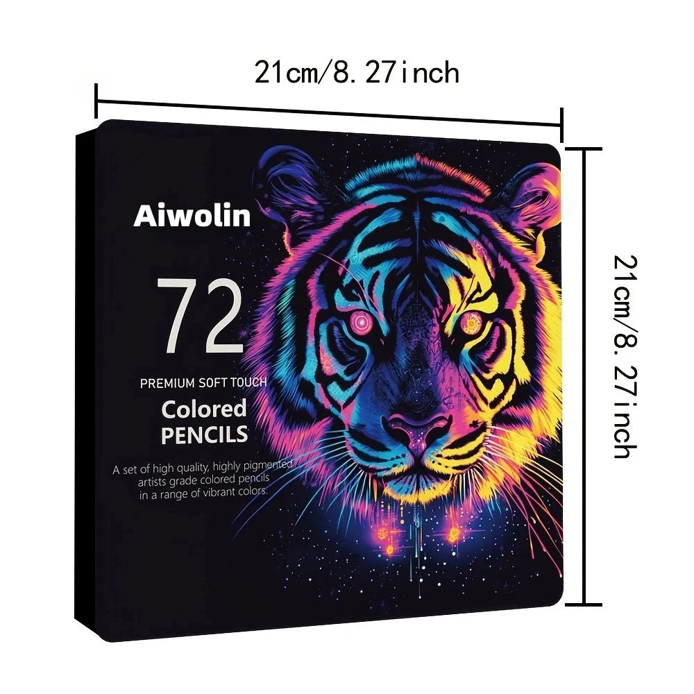 72-color oil-based colored pencil, color lead art crayons