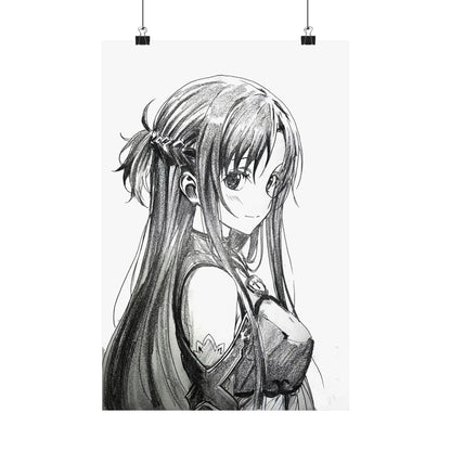 Vertical Posters - Sword Art Online Asuna Sketch