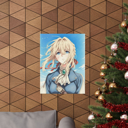 violet evergarden Color Pencils sketch Printed