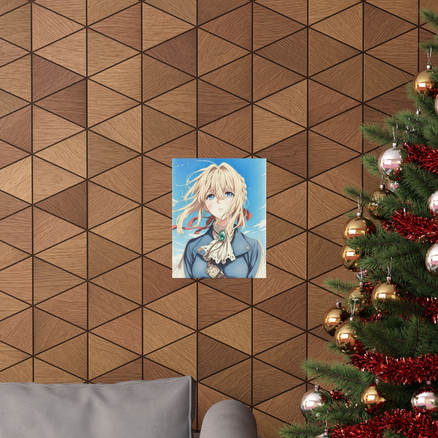 violet evergarden Color Pencils sketch Printed