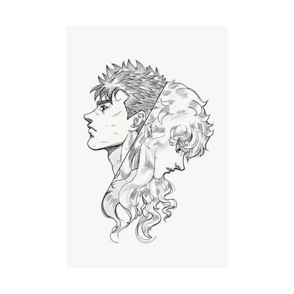 Guts and Griffith Minimalist Art Print