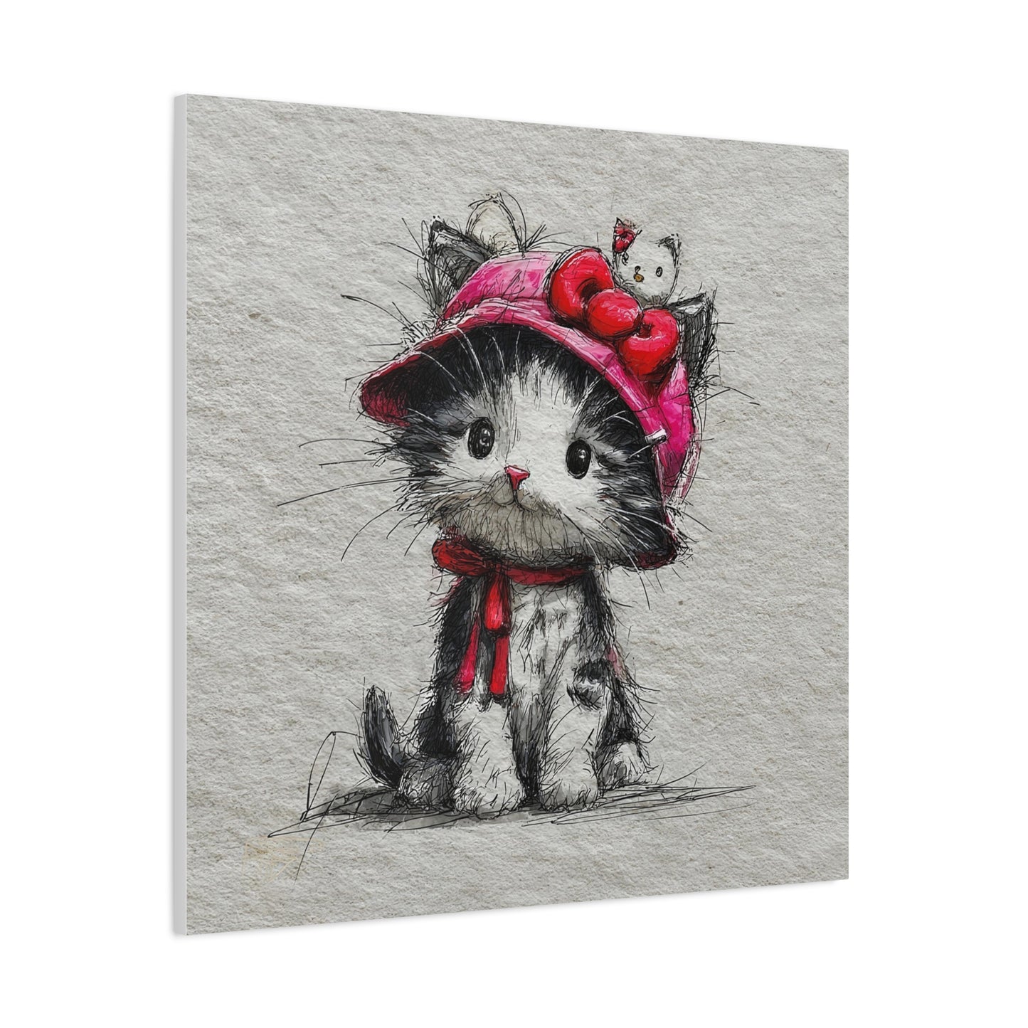 Adorable Cat Canvas Wall Art