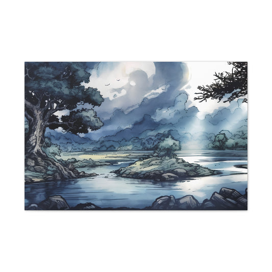 Peace scenery Art Canvas Printed