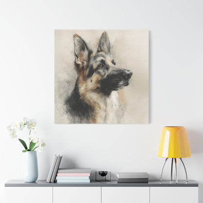 German Shepherd Canvas Wall Art