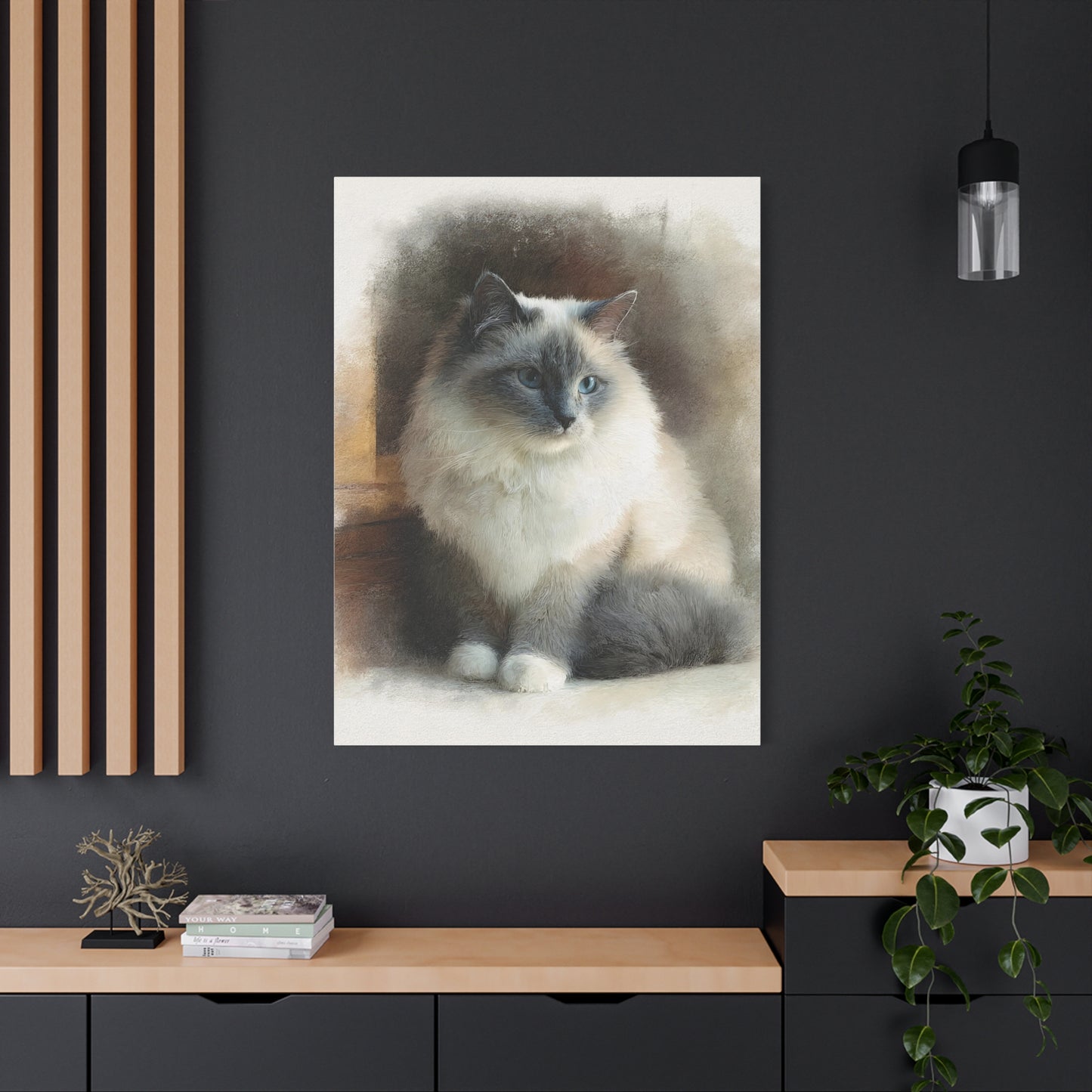Ragdoll Portrait Canvas Wall Art