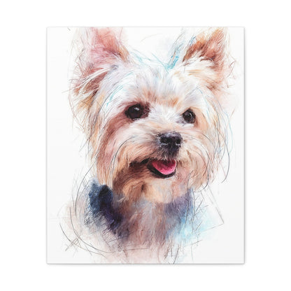 Canvas Print, Yorkshire Terrier Wall Art