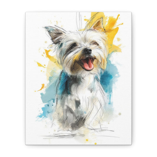 Canvas Print, Yorkshire Terrier Home Decor Art