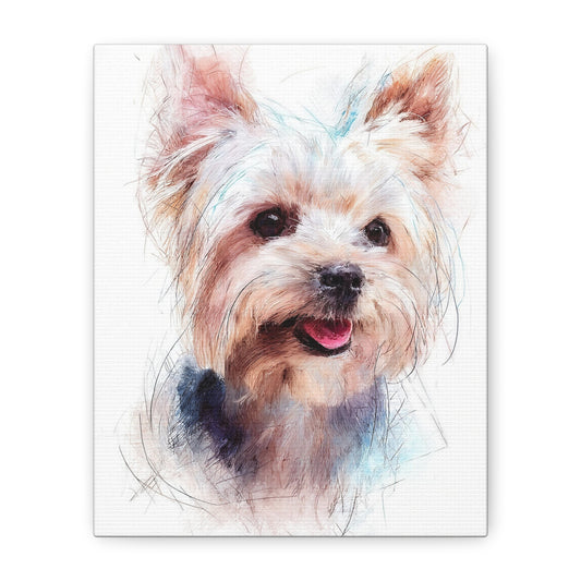 Canvas Print, Yorkshire Terrier Wall Art