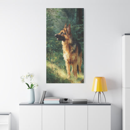 German Shepherd Canvas Wall Art