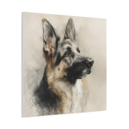 German Shepherd Canvas Wall Art