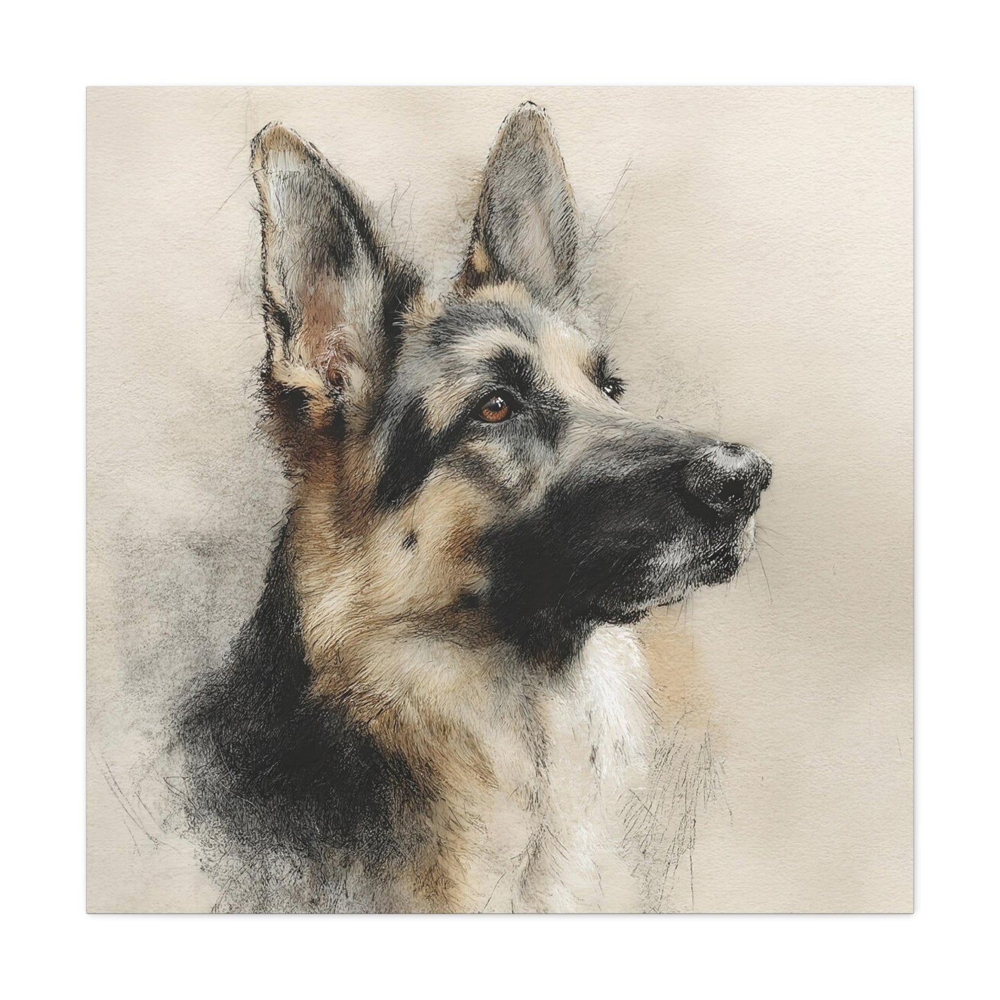 German Shepherd Canvas Wall Art