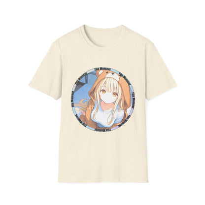 Kawaii Anime Mahiru Unisex Softstyle T-Shirt, Cute Japanese Cartoon Character Tee, Manga Art Shirt, Casual Anime Lover Top, Graphic Tee for