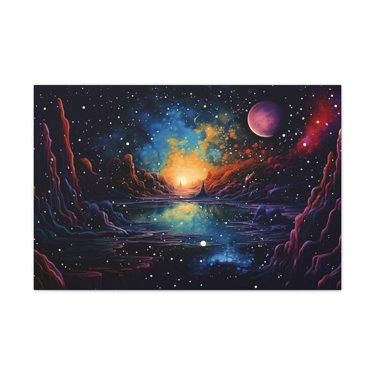 Galaxy scenery Canvas Printed