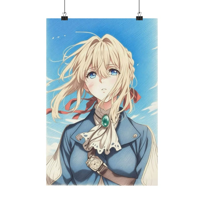violet evergarden Color Pencils sketch Printed