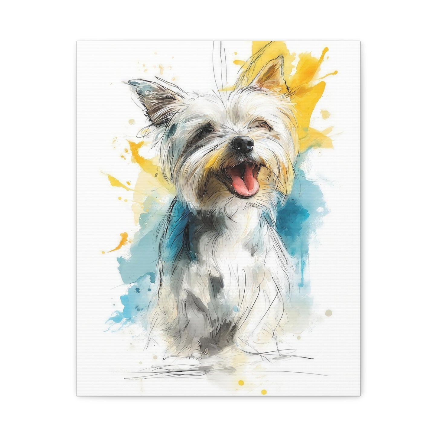 Canvas Print, Yorkshire Terrier Home Decor Art