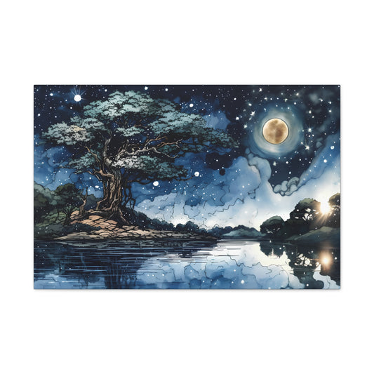 Galaxy scenery Art Canvas Printed