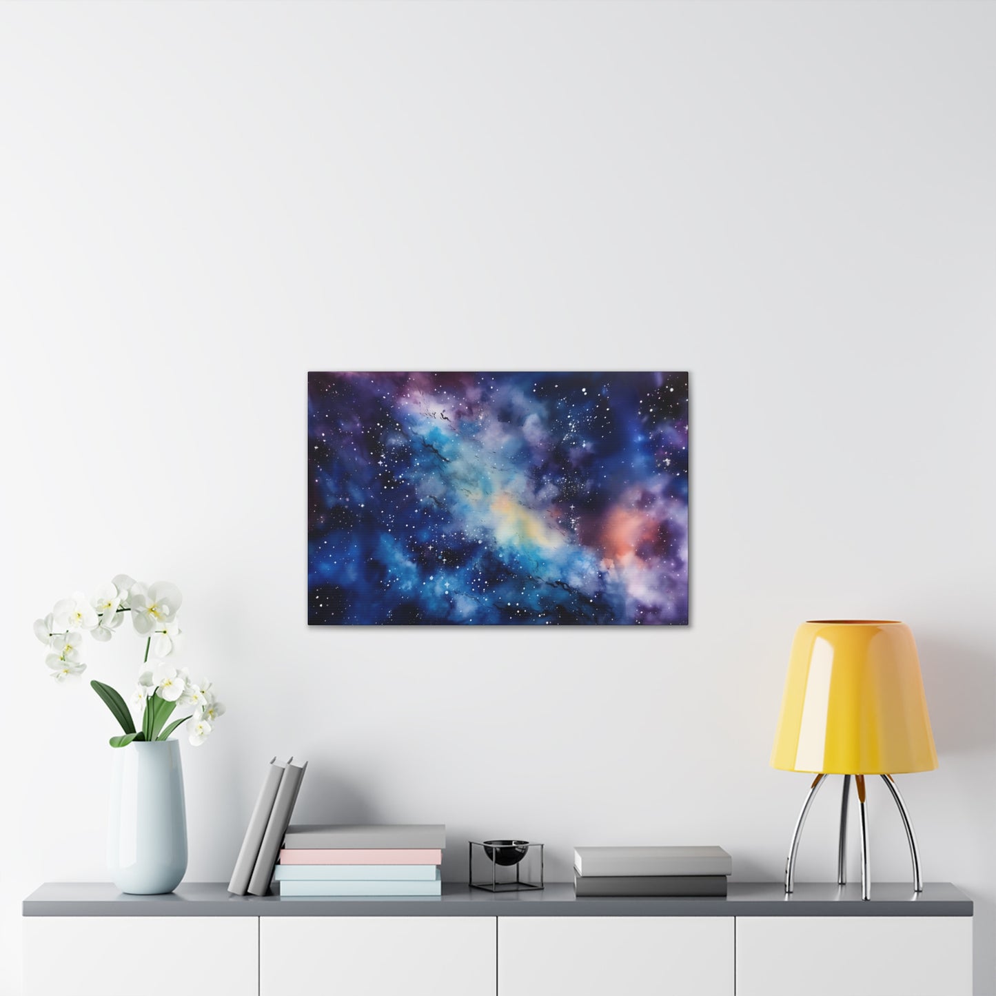 Galaxy Star Ocean Canvas Printed