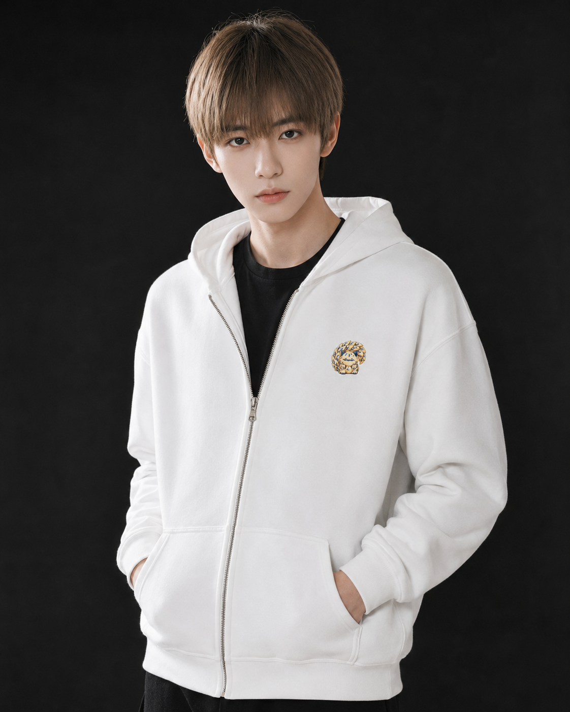 Gaara Heavy Blend Zip Hoodie - Light Series | Original Naruto Fan Art