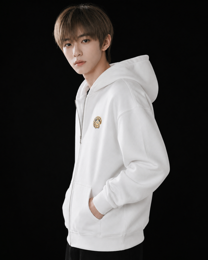 Gaara Heavy Blend Zip Hoodie - Light Series | Original Naruto Fan Art