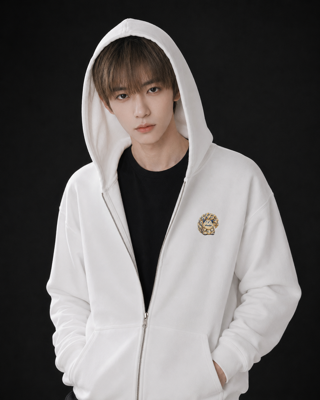 Gaara Heavy Blend Zip Hoodie - Light Series | Original Naruto Fan Art