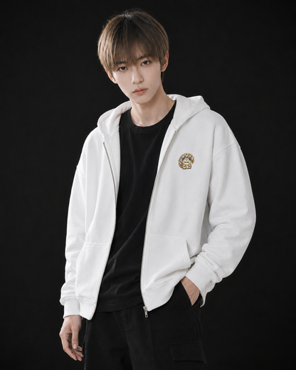 Gaara Heavy Blend Zip Hoodie - Light Series | Original Naruto Fan Art