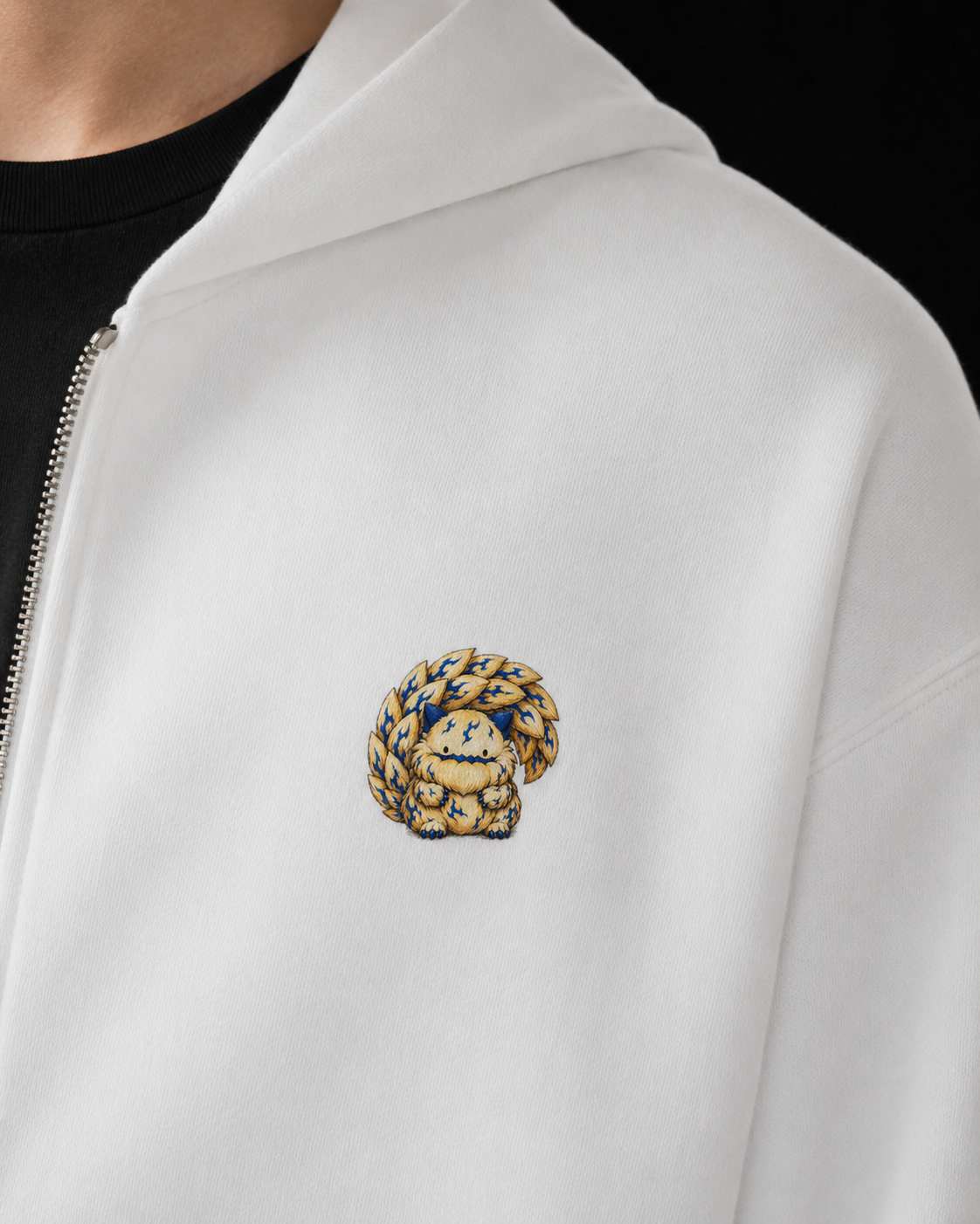 Gaara Heavy Blend Zip Hoodie - Light Series | Original Naruto Fan Art